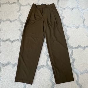 NWT Zara Wide Leg Pleated Trouser